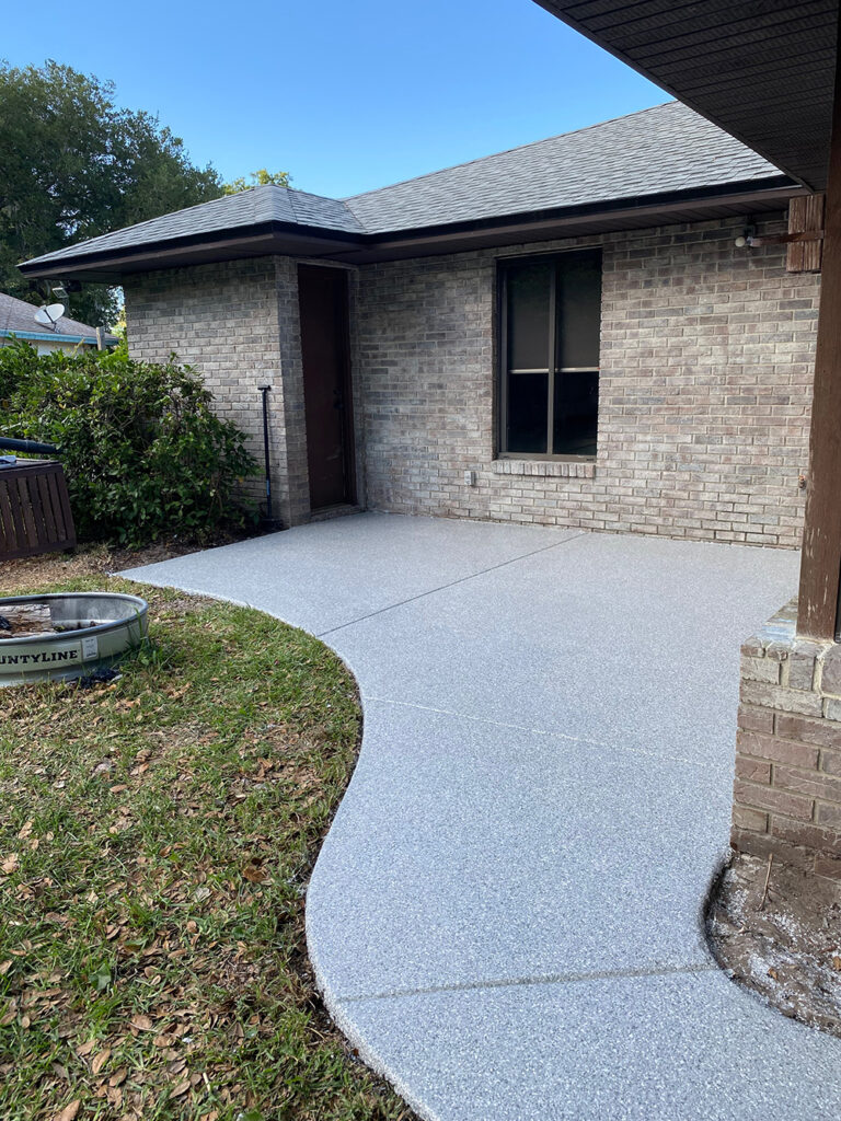 Stargazer Flake Epoxy Backyard Patio