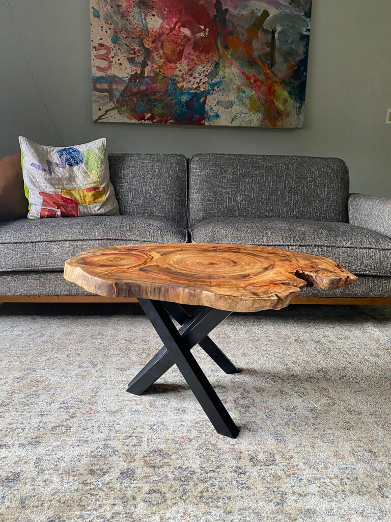 Camphor Live Edge Coffee Table